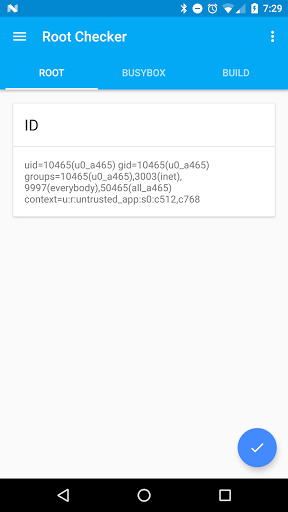 اسکرین شات 1 برنامه Root Checker