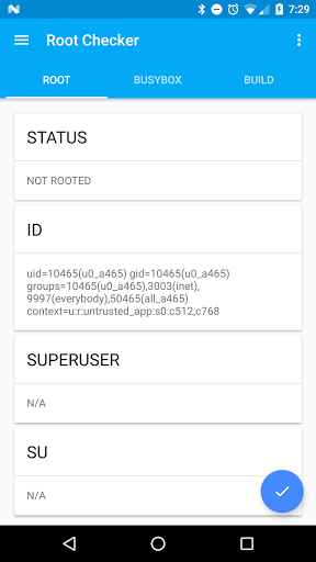 اسکرین شات 2 برنامه Root Checker