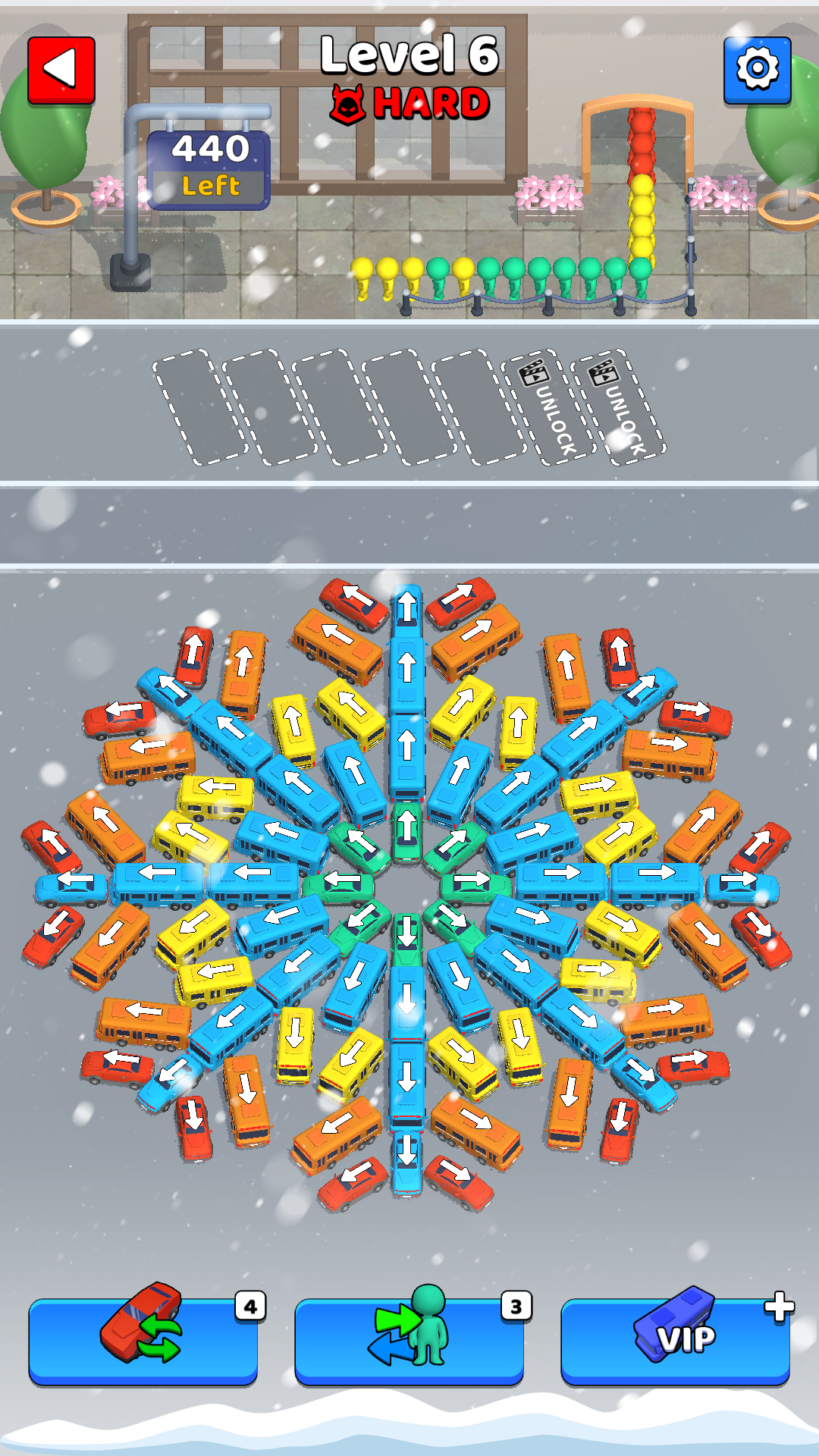 اسکرین شات 4 بازی Bus Mania Jam - Traffic Escape