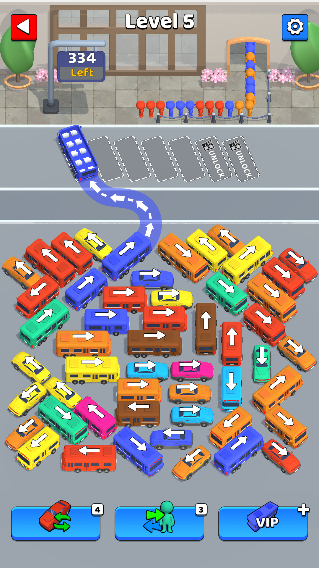 اسکرین شات 1 بازی Bus Mania Jam - Traffic Escape