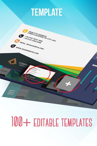 اسکرین شات 2 برنامه Business Card Maker & Creator