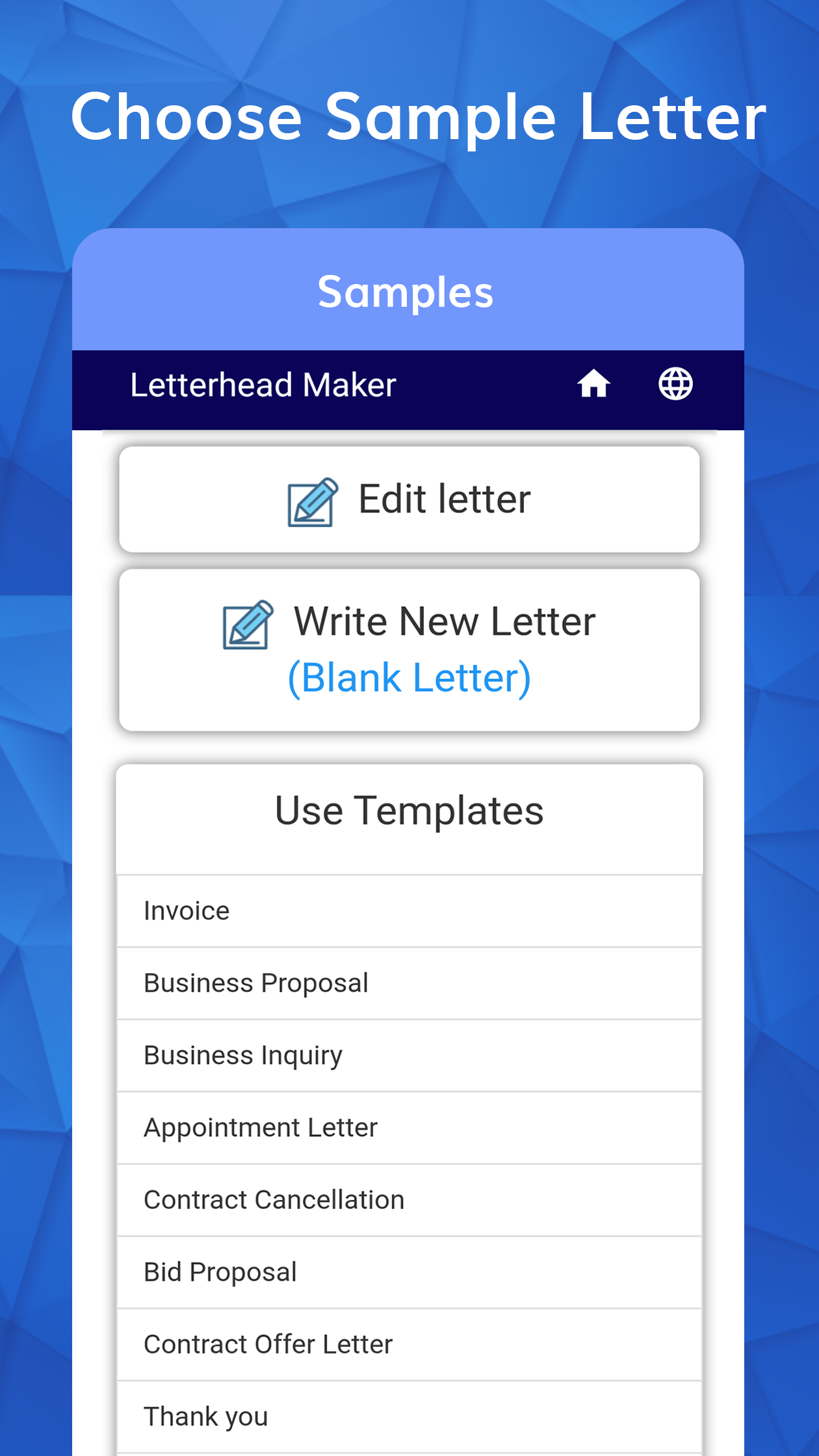 اسکرین شات 6 برنامه Letterhead Maker with logo PDF