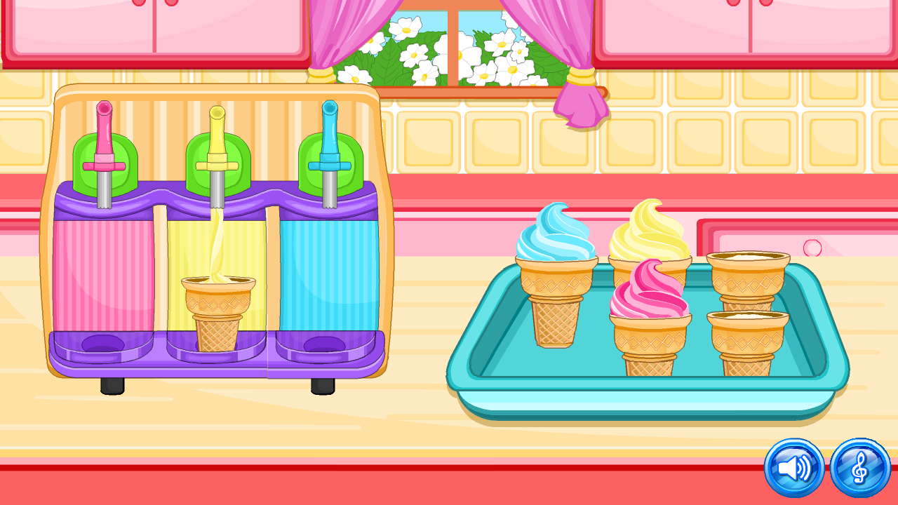اسکرین شات 1 بازی Cone Cupcakes Maker