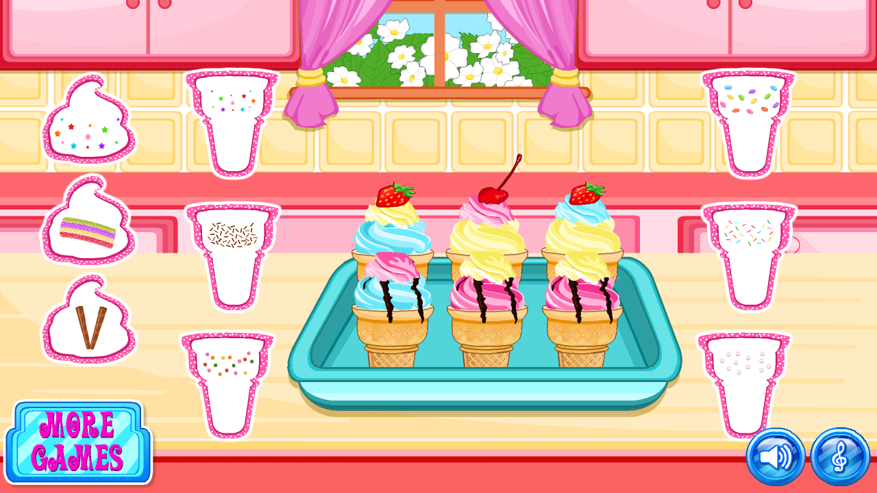 اسکرین شات 6 بازی Cone Cupcakes Maker