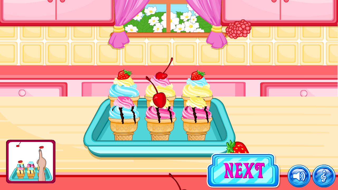 اسکرین شات 5 بازی Cone Cupcakes Maker