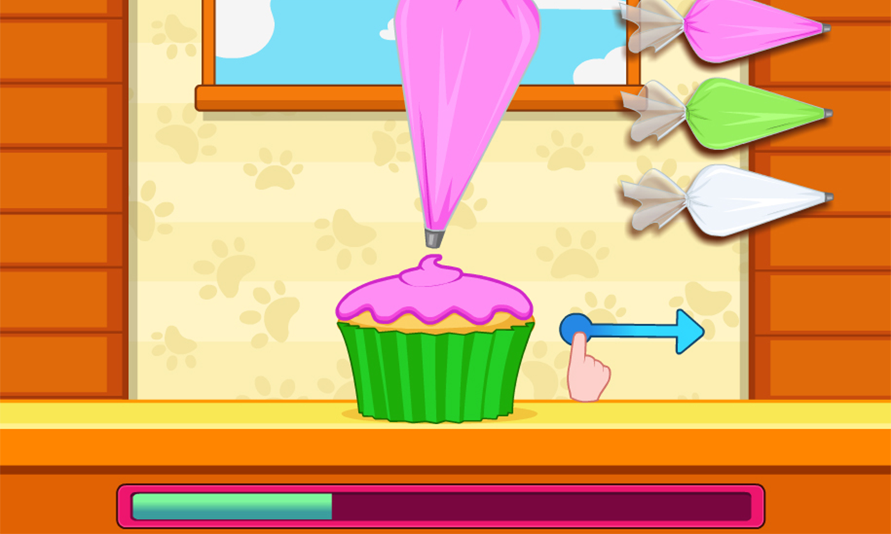 اسکرین شات 3 بازی Cook Flower Garden Cupcakes