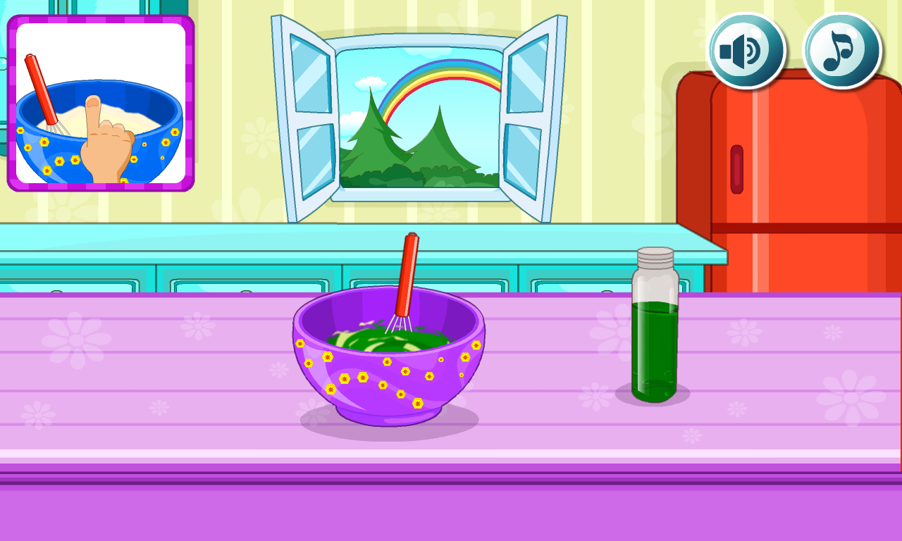 اسکرین شات 4 بازی Cooking Rainbow Birthday Cake