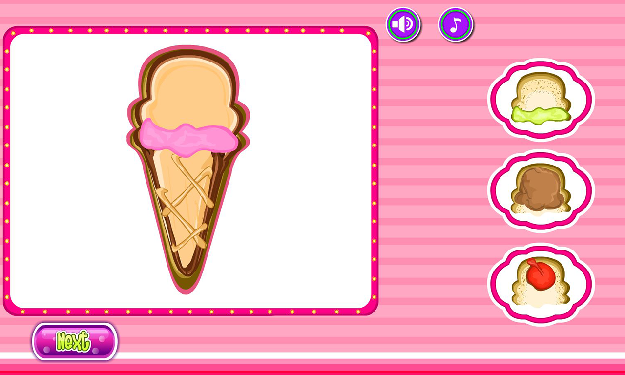 اسکرین شات 3 بازی Ice Cream Cones Cookies