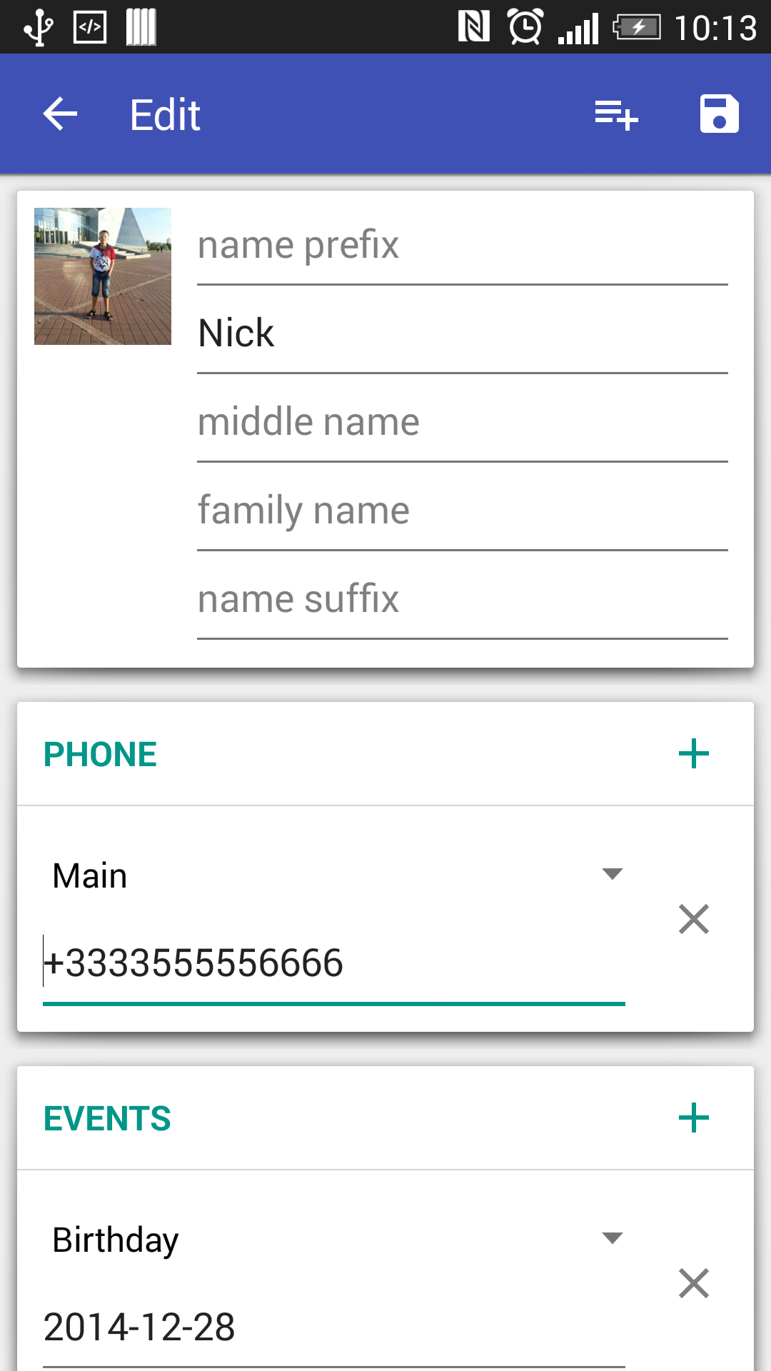 اسکرین شات 4 برنامه Contacts VCF — Backup & Share