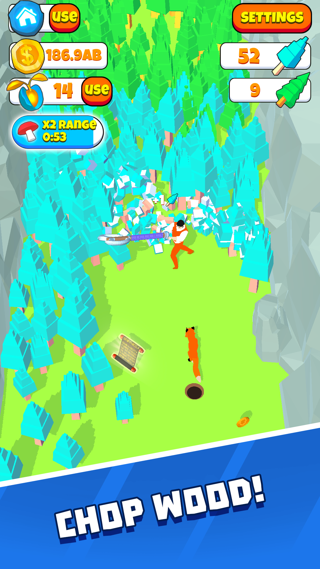 اسکرین شات 1 بازی Idle Lumberjack 2