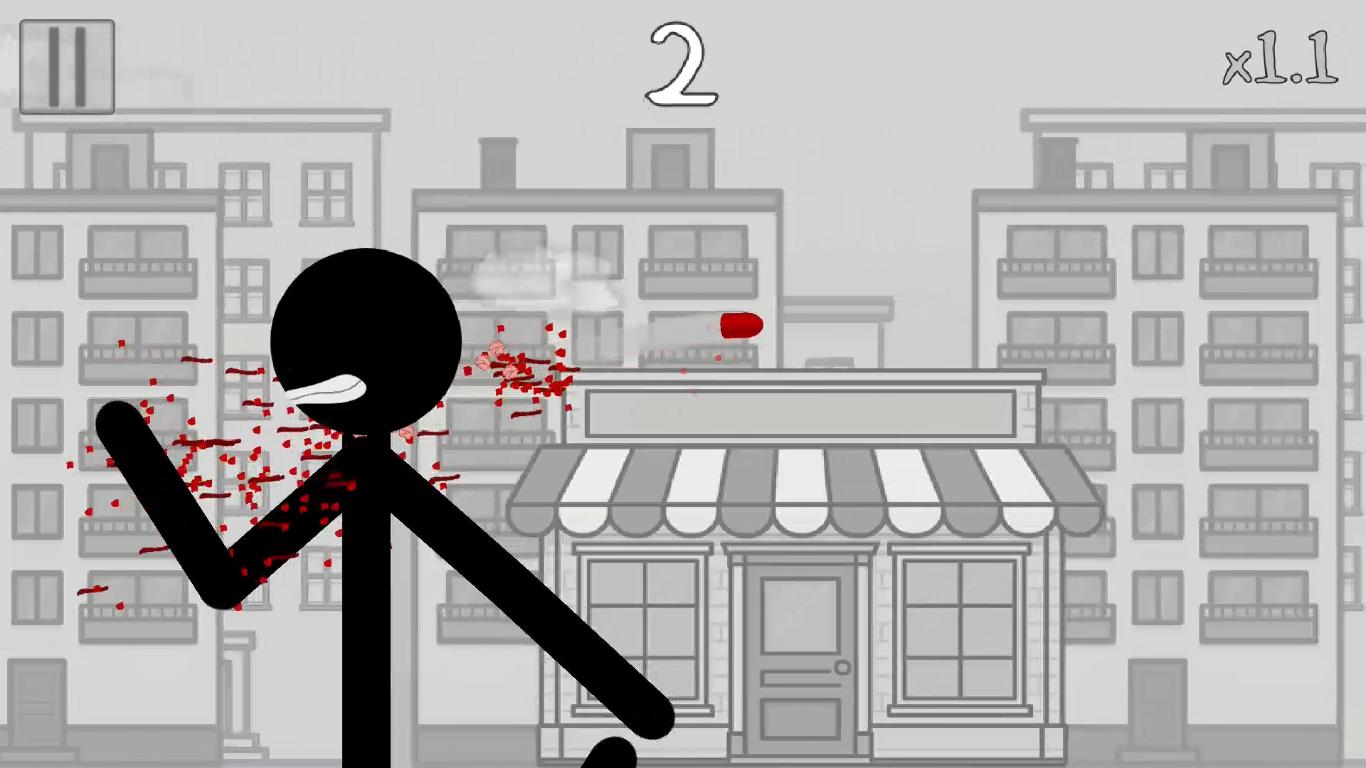اسکرین شات 1 بازی Stickman Insane Bullet