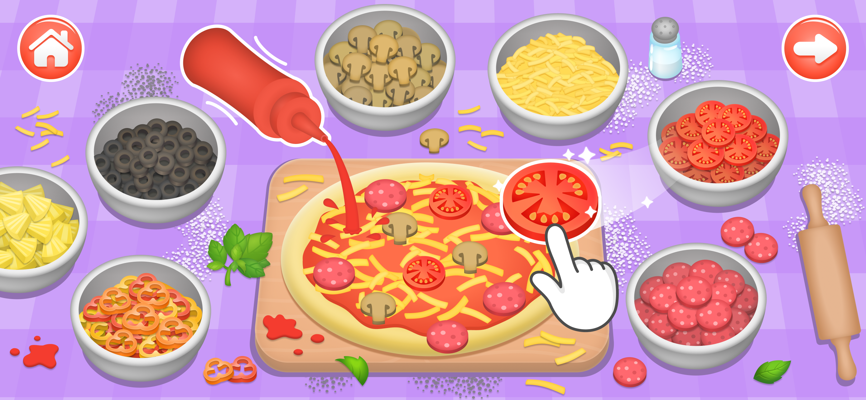 اسکرین شات 1 بازی Kids Cooking Games 2+ Year Old