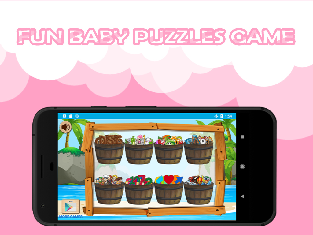 اسکرین شات 1 برنامه Baby Puzzle Game