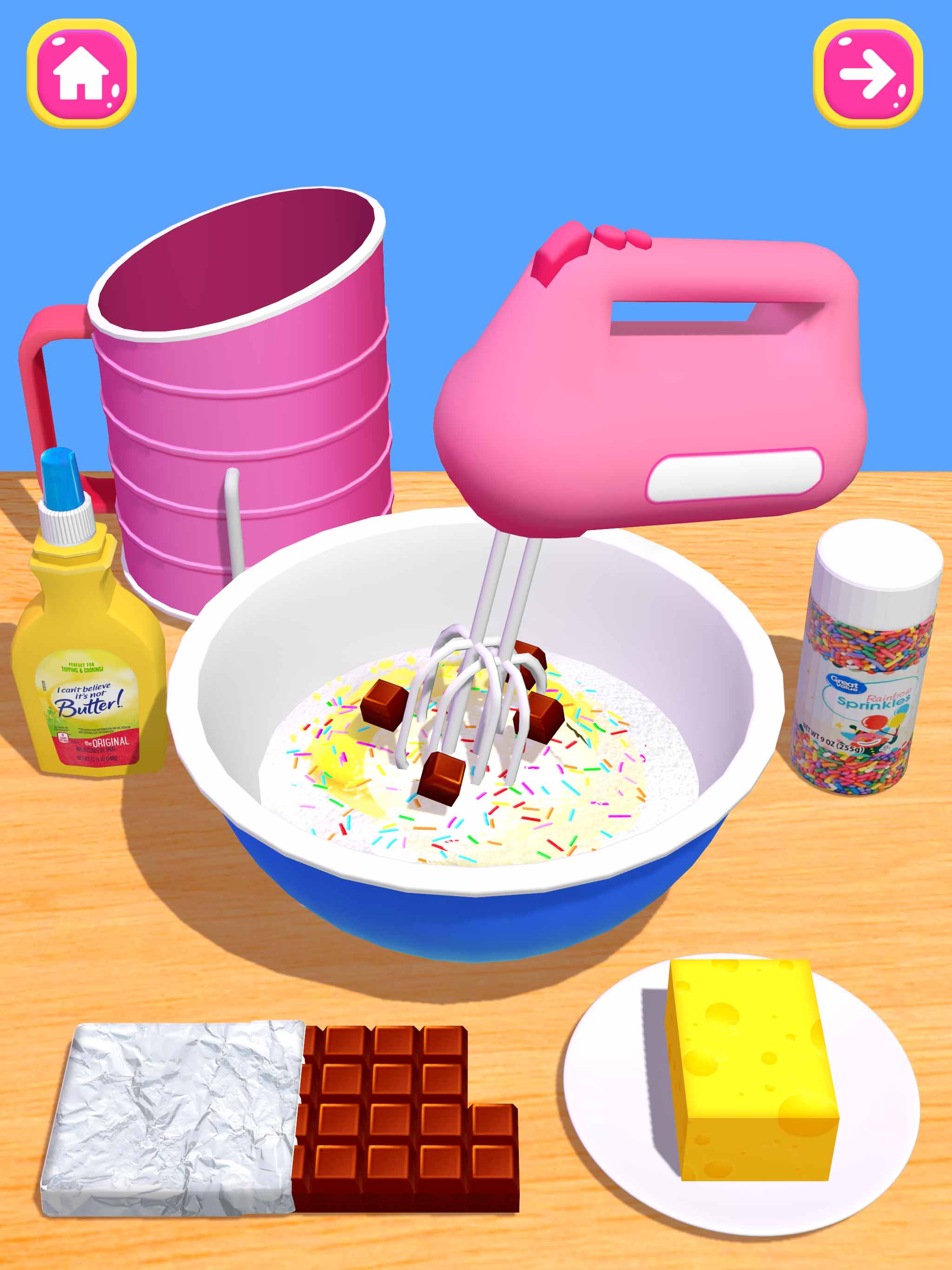 اسکرین شات 2 بازی Cake Games: DIY Food Games 3D