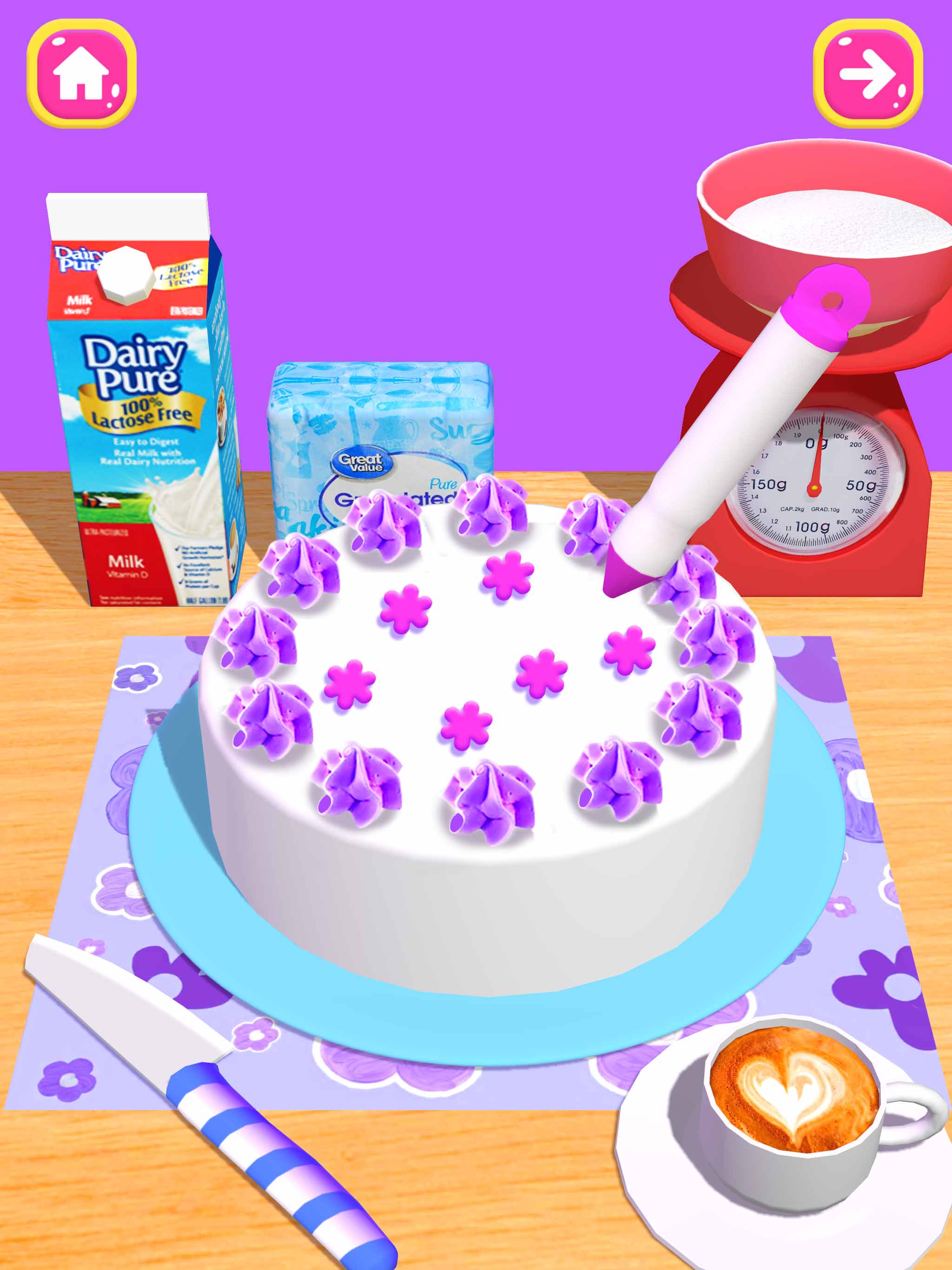 اسکرین شات 3 بازی Cake Games: DIY Food Games 3D
