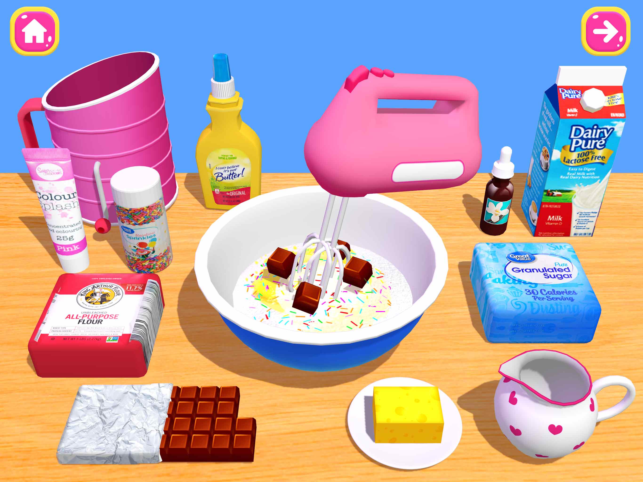 اسکرین شات 7 بازی Cake Games: DIY Food Games 3D
