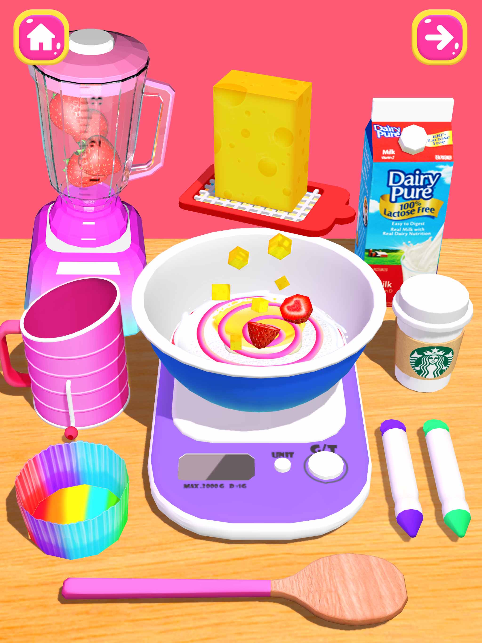 اسکرین شات 1 بازی Cake Games: DIY Food Games 3D
