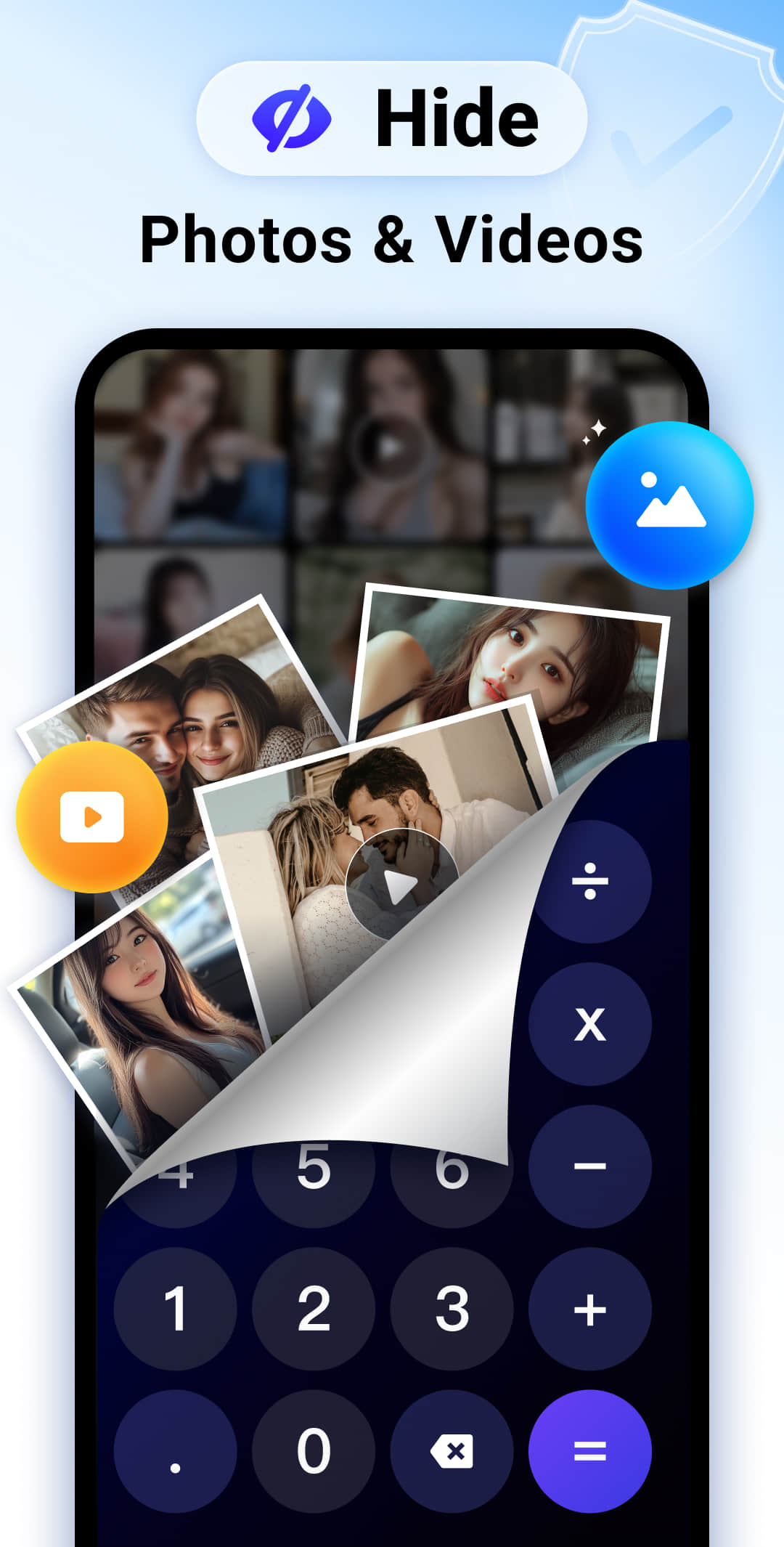 اسکرین شات 2 برنامه Calculator Lock - Photo Vault