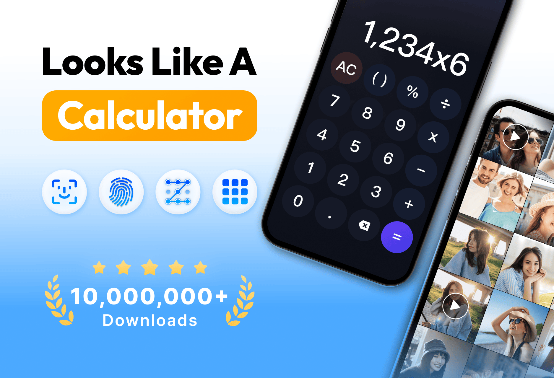 اسکرین شات 1 برنامه Calculator Lock - Photo Vault