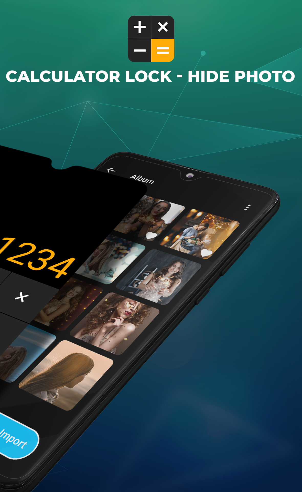 اسکرین شات 2 برنامه Calculator Lock - Hide Photo