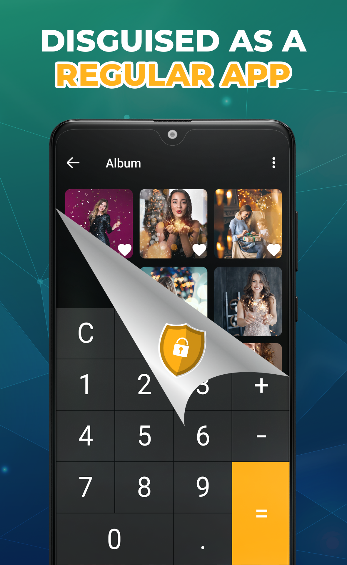 اسکرین شات 4 برنامه Calculator Lock - Hide Photo