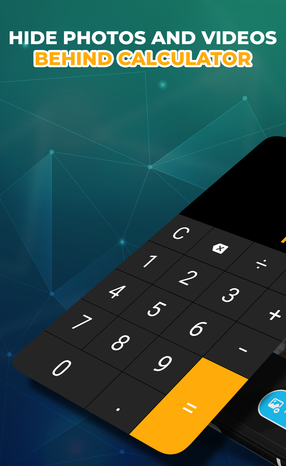 اسکرین شات 1 برنامه Calculator Lock - Hide Photo