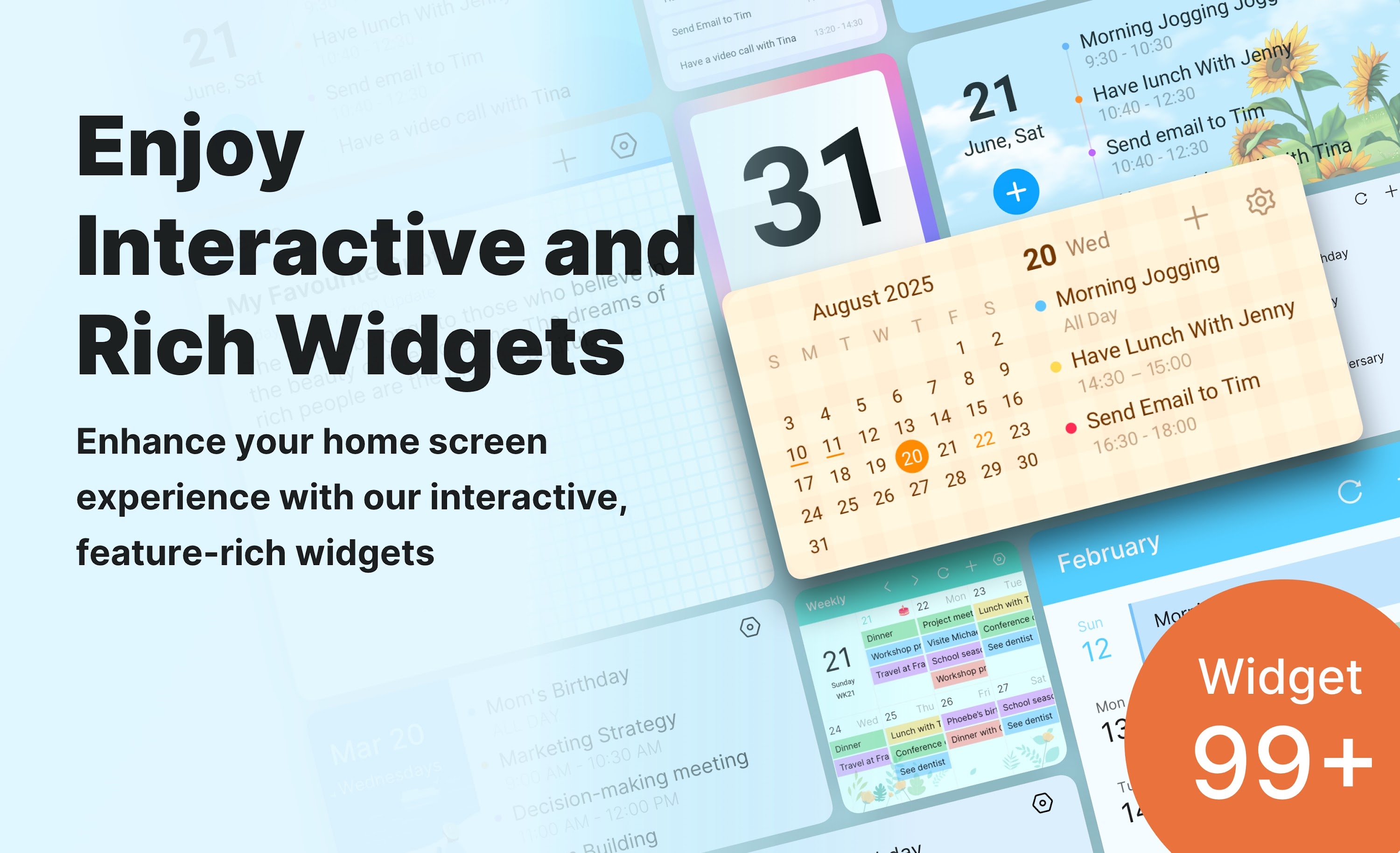 اسکرین شات 3 برنامه Calendar Planner - Agenda App