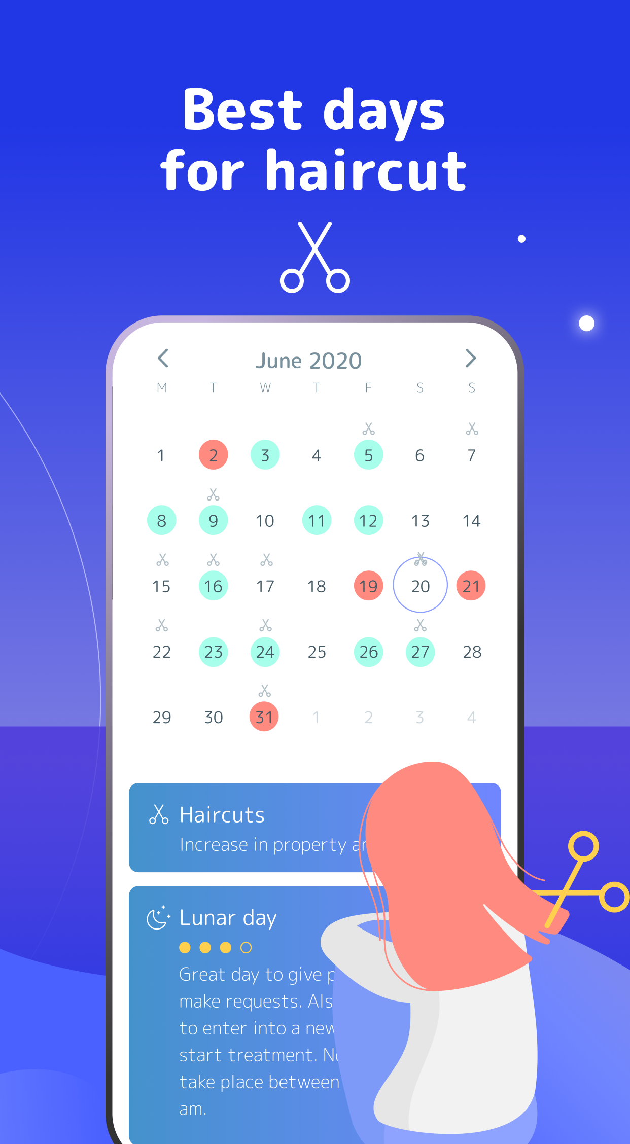اسکرین شات 4 برنامه Daily Horoscope Lunar Calendar