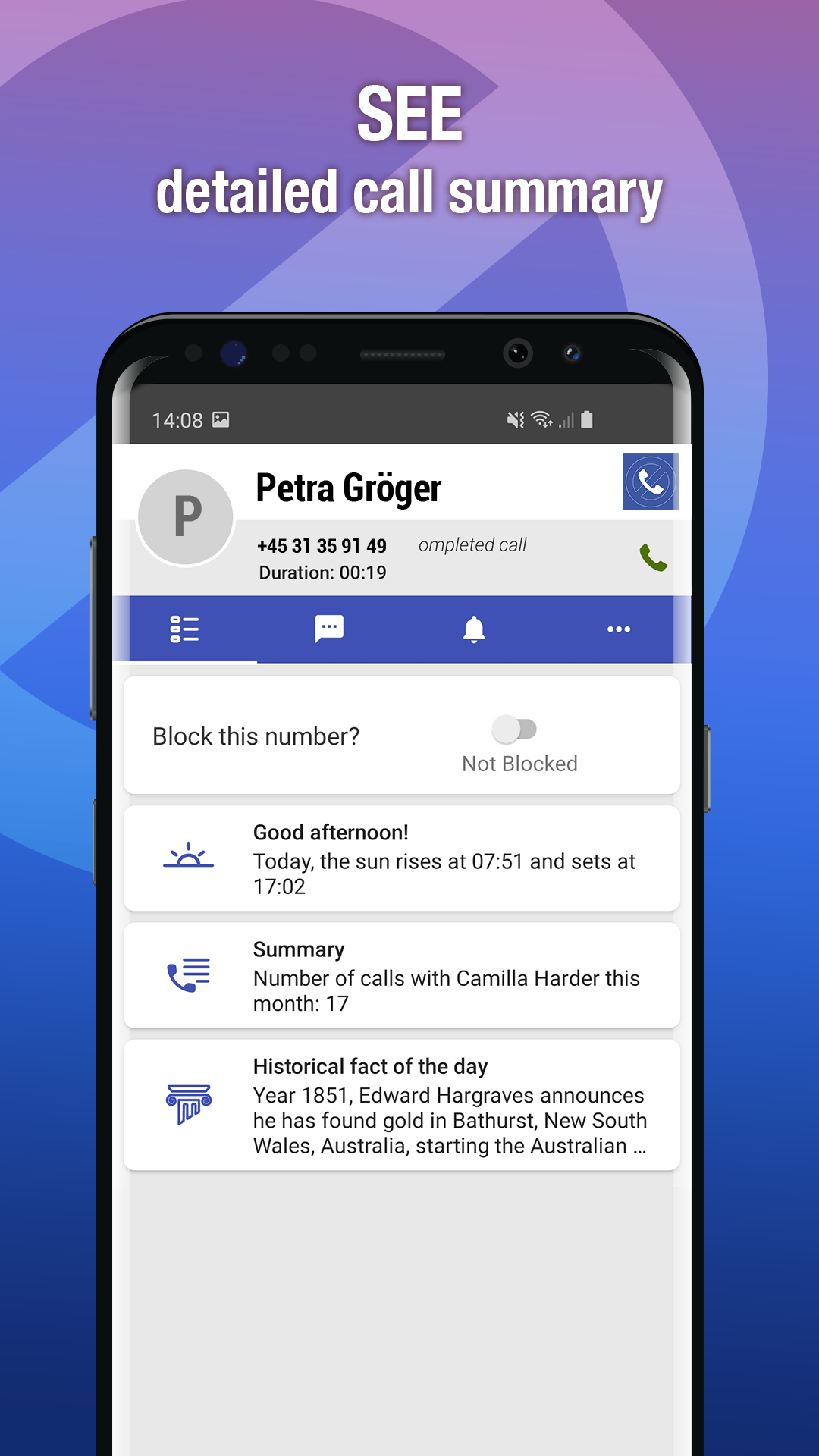 اسکرین شات 3 برنامه Call Blocker - Block Numbers
