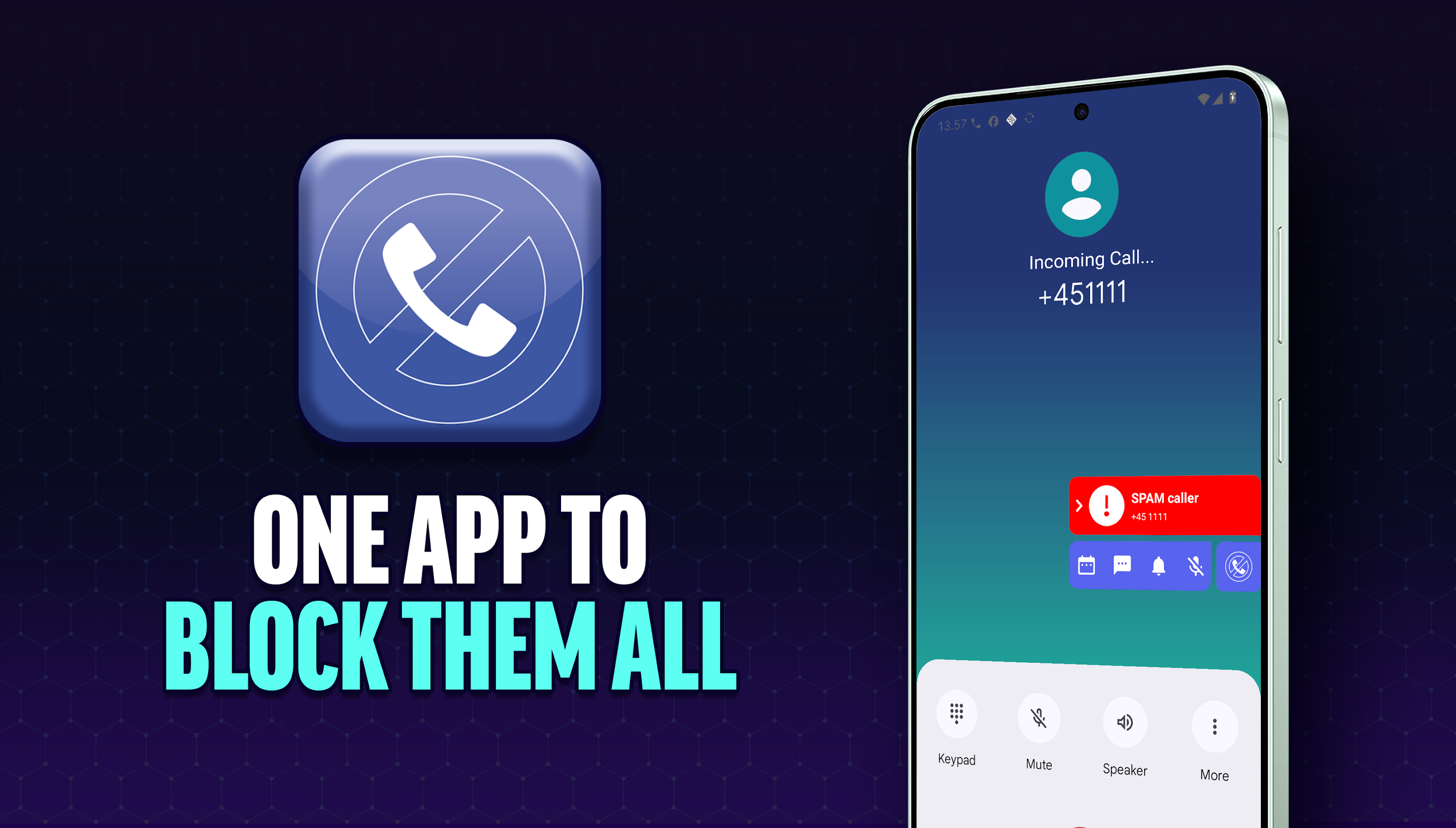 اسکرین شات 1 برنامه Call Blocker - Block Numbers