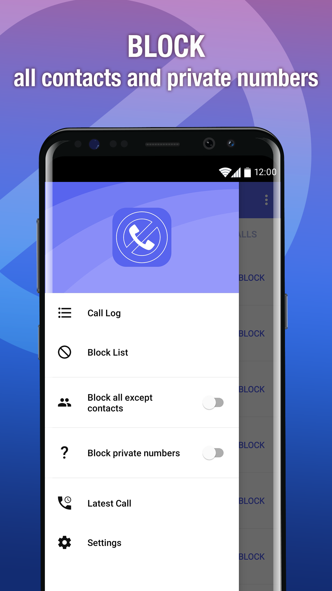 اسکرین شات 4 برنامه Call Blocker - Block Numbers