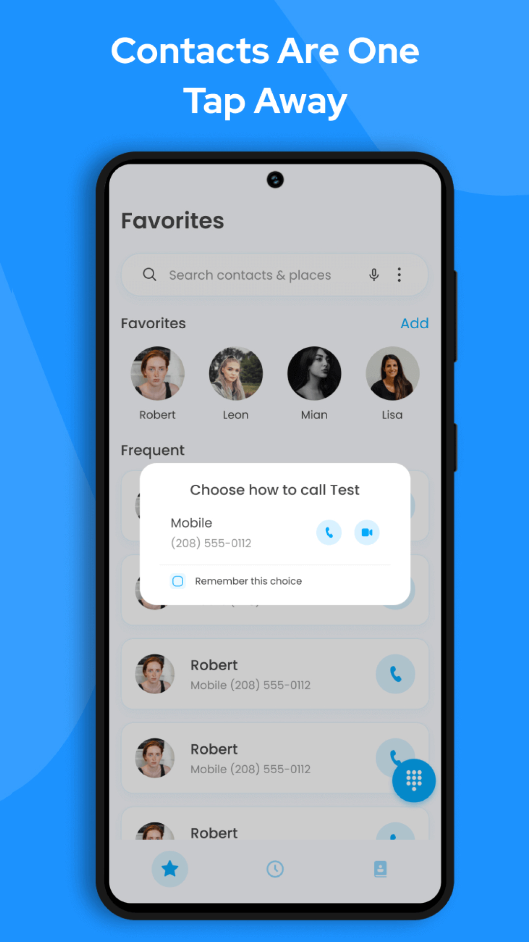 اسکرین شات 4 برنامه Phone Call Dialpad - Caller ID