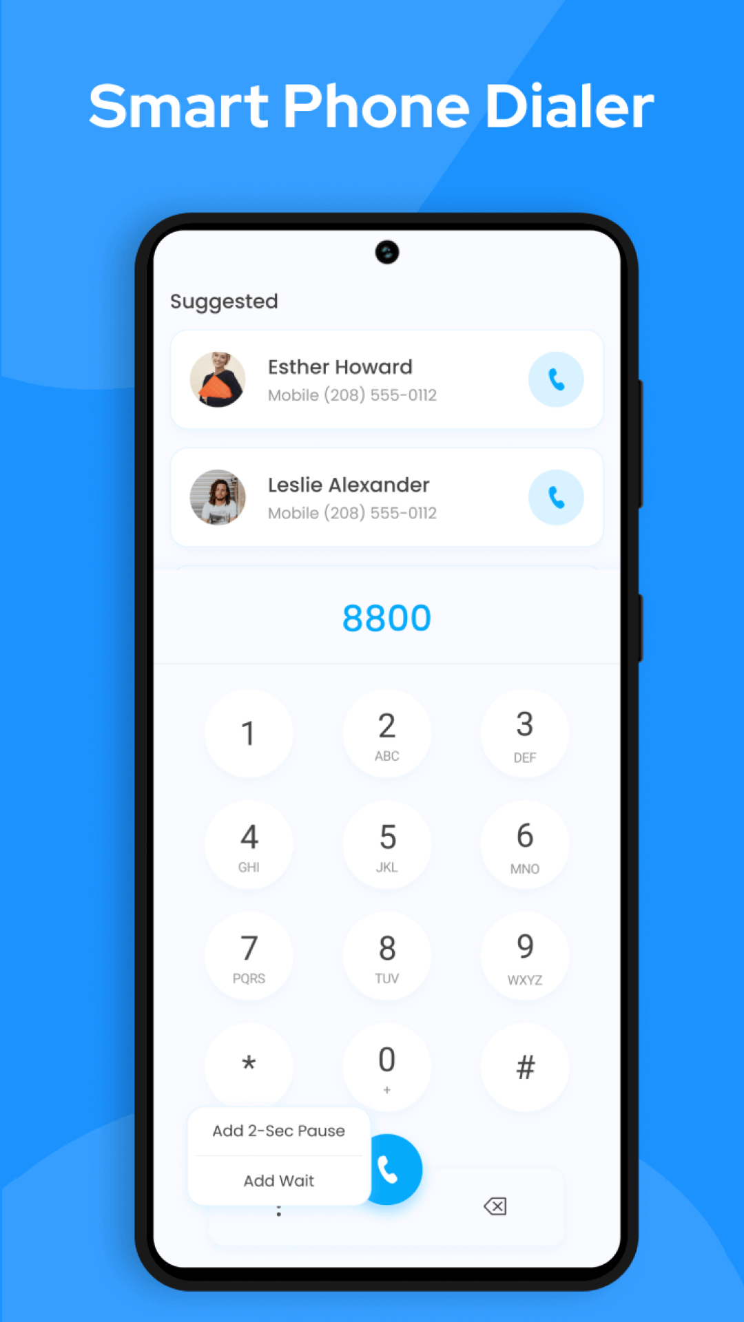 اسکرین شات 1 برنامه Phone Call Dialpad - Caller ID