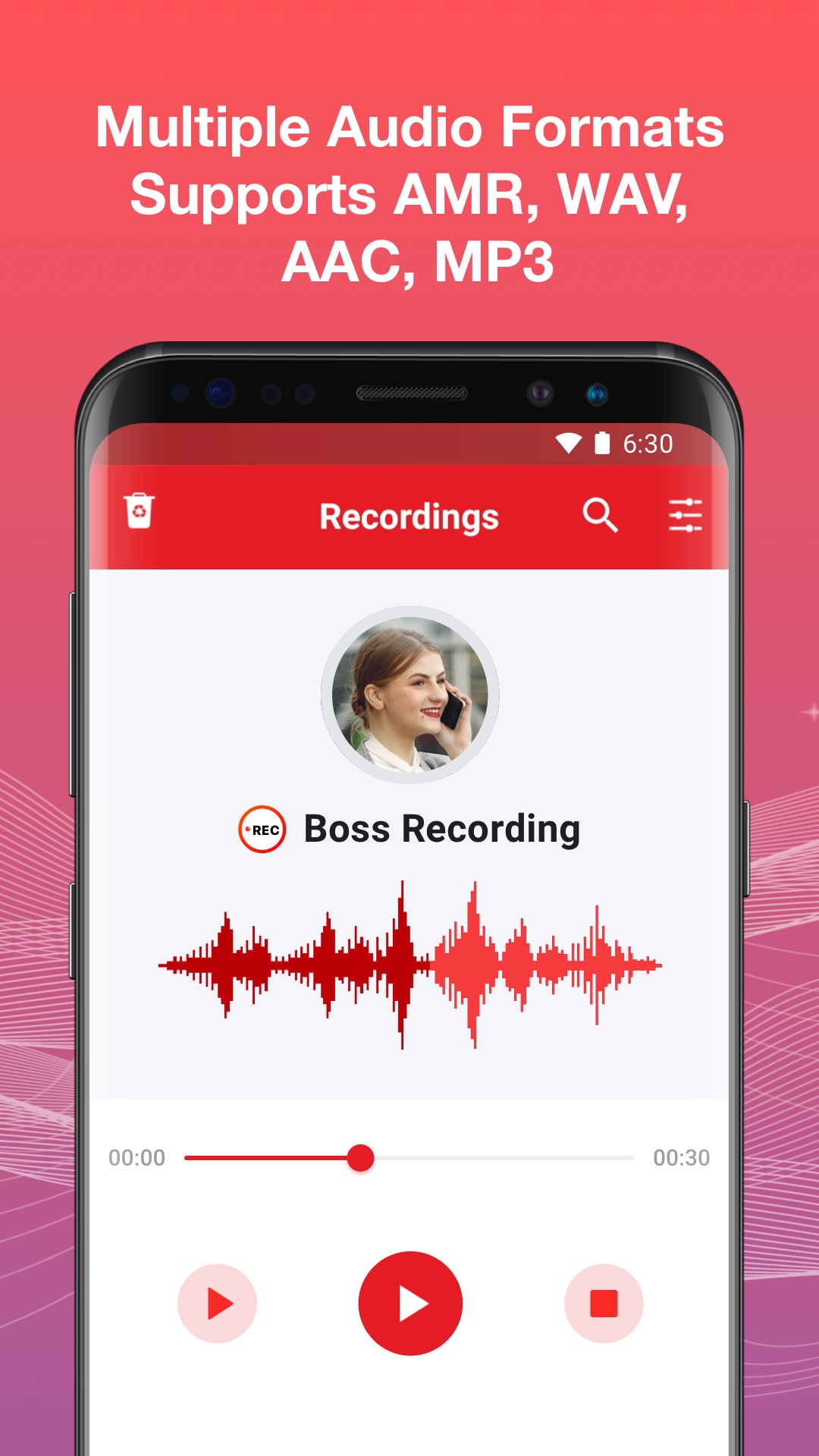اسکرین شات 2 برنامه Call Recorder - Auto Recording