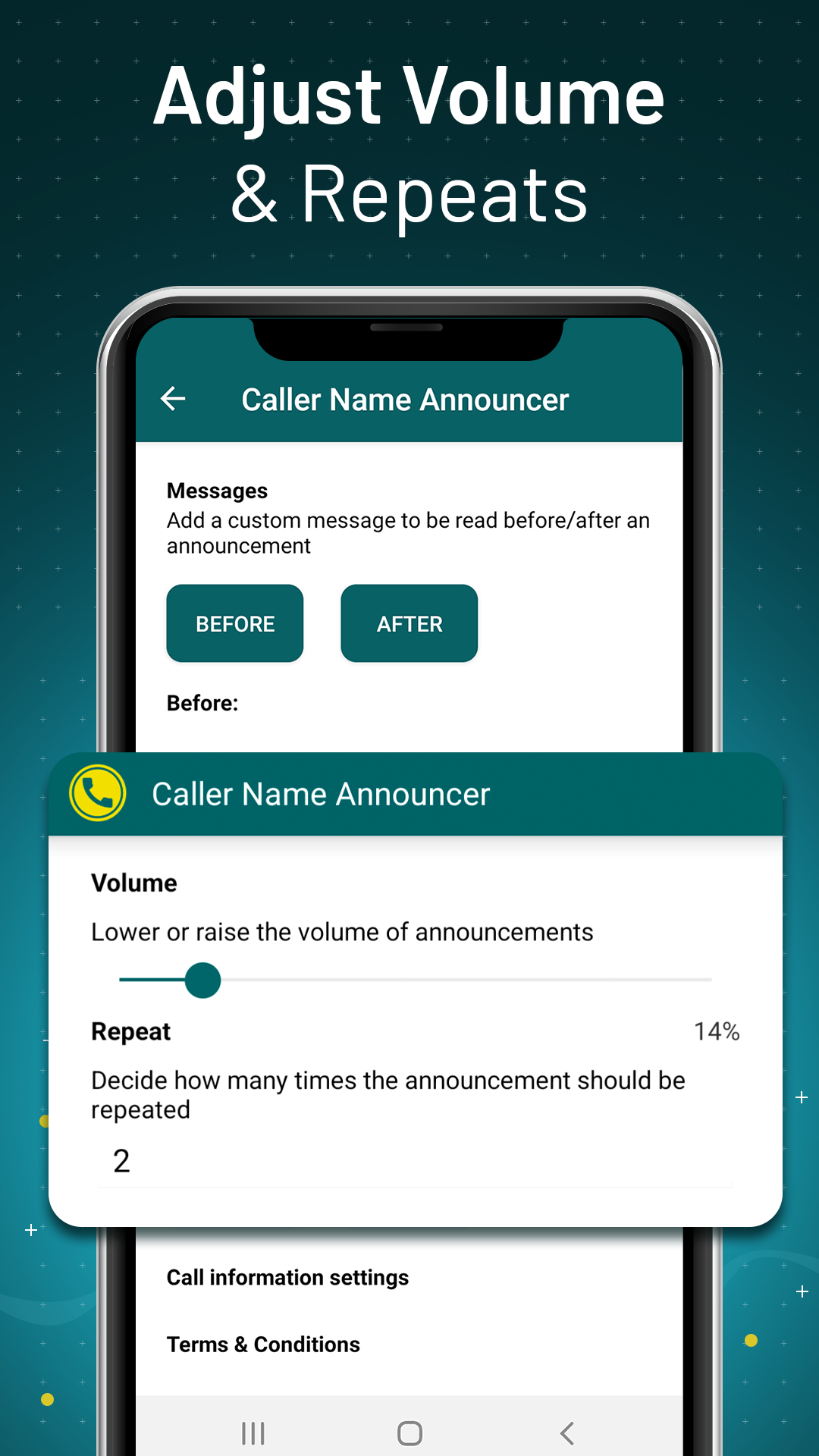 اسکرین شات 4 برنامه Caller Name Announcer