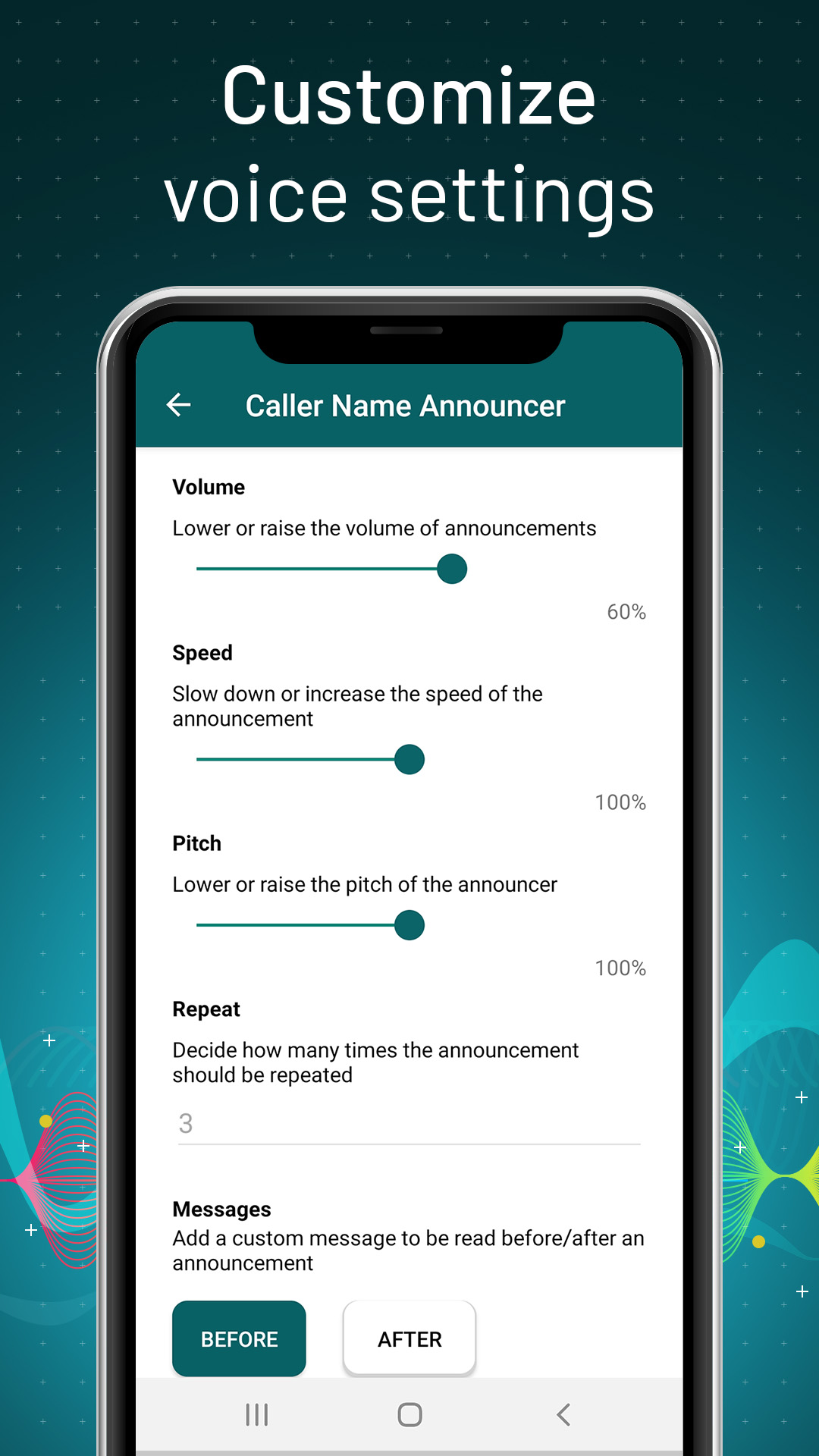 اسکرین شات برنامه Caller Name Announcer 5
