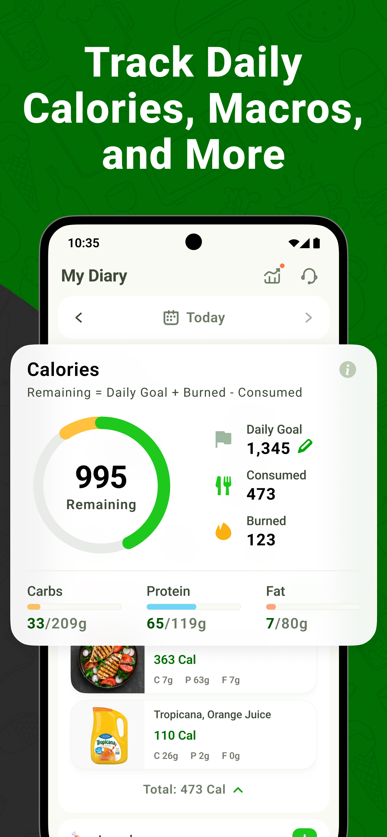 اسکرین شات 3 برنامه Calo: AI Food Calorie Counter