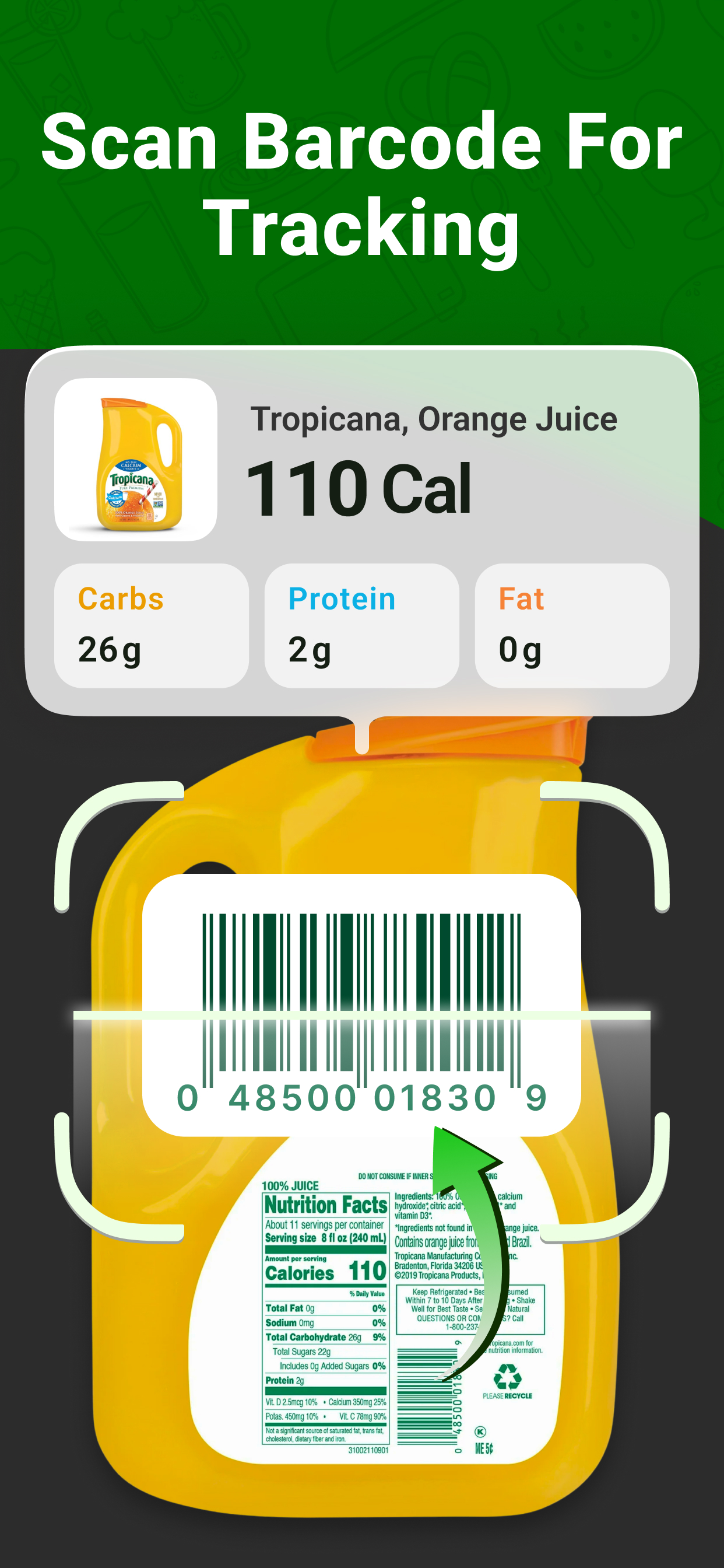 اسکرین شات 2 برنامه Calo: AI Food Calorie Counter