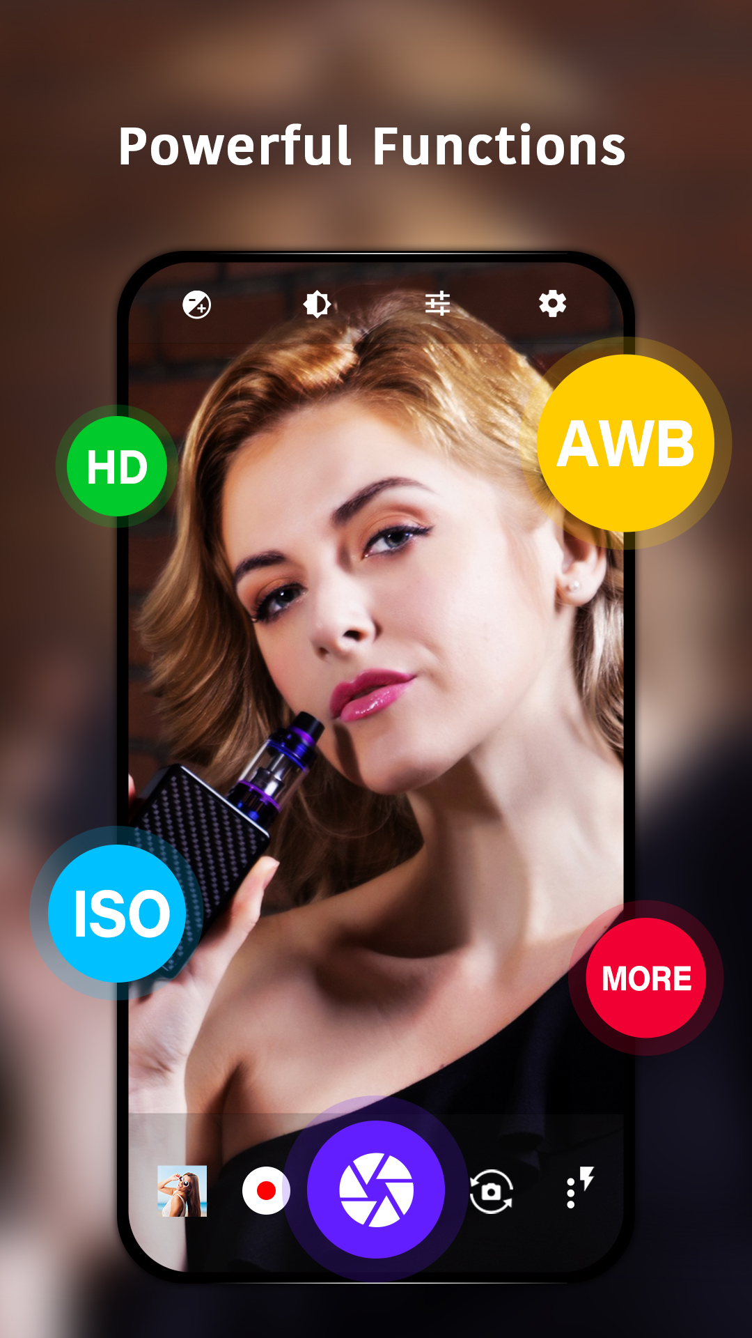 اسکرین شات 3 برنامه HD Camera: Professional Camera