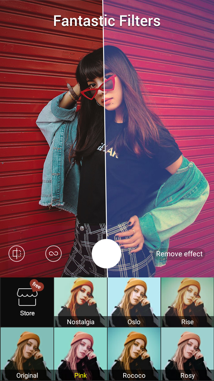 اسکرین شات 8 برنامه One S20 Camera, beauty selfie