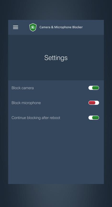 اسکرین شات 5 برنامه Camera & Microphone Blocker