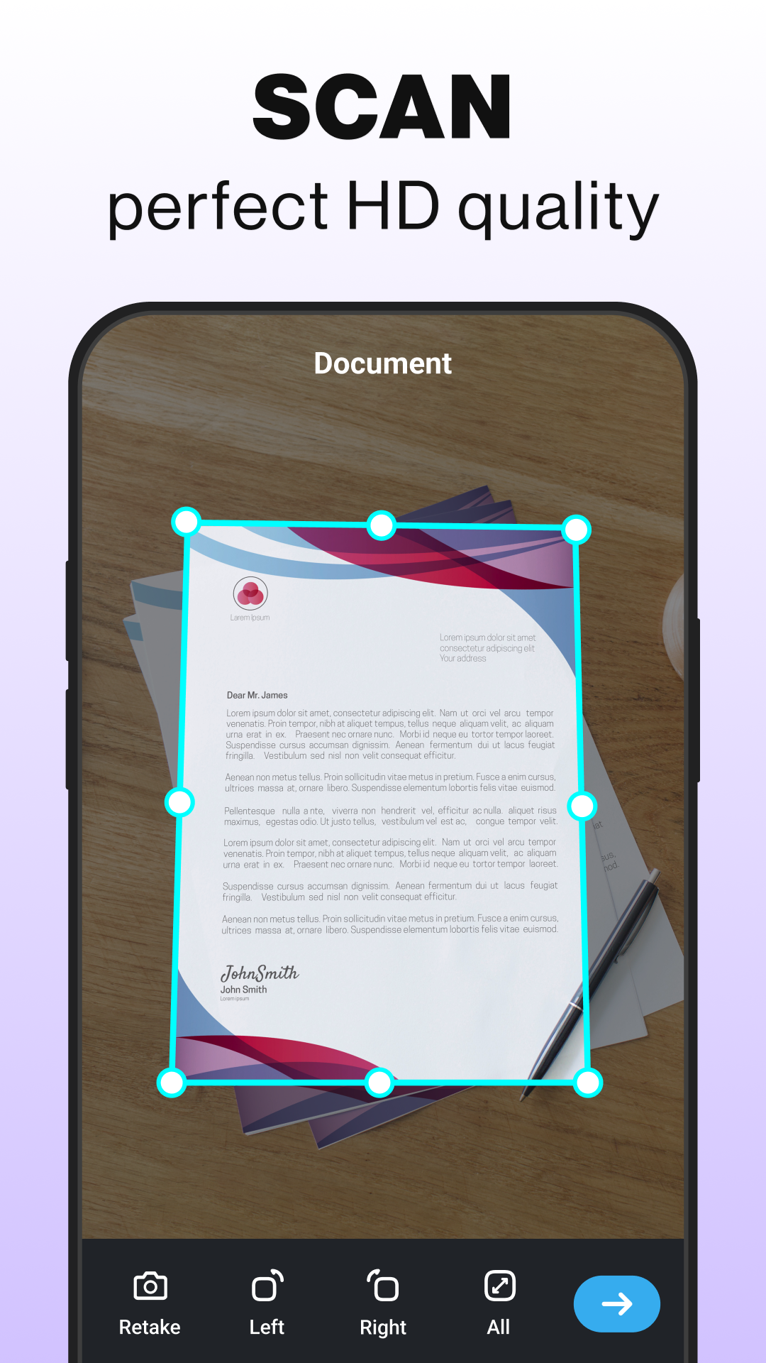 اسکرین شات 2 برنامه برنامه اسکن اسناد (Fast Scan: Free Document Scanner HD, PDF Scanning)