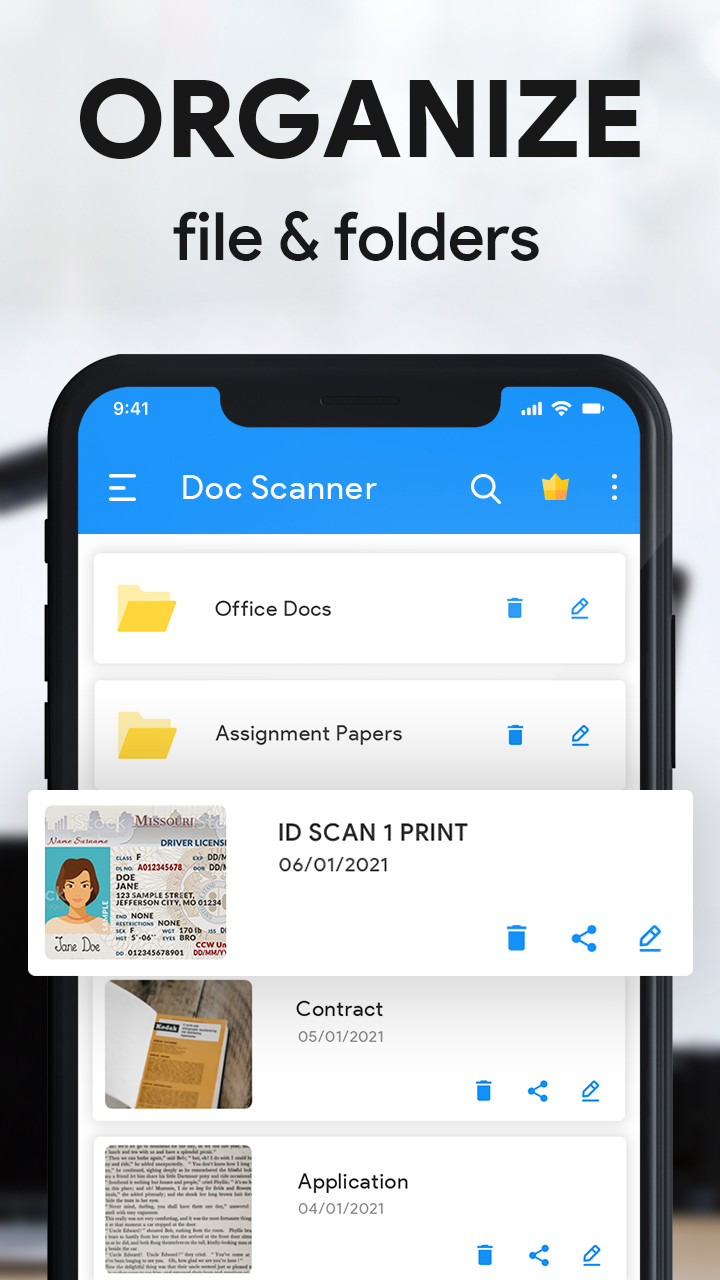 اسکرین شات 3 برنامه برنامه اسکن اسناد (Fast Scan: Free Document Scanner HD, PDF Scanning)