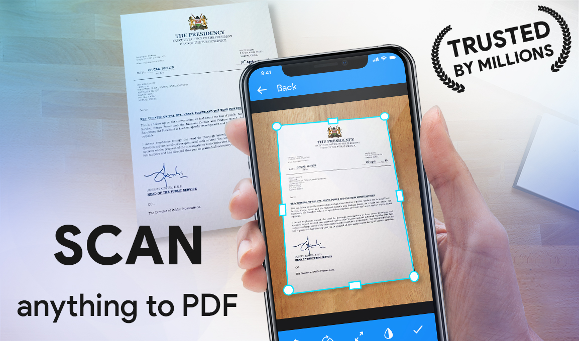 اسکرین شات 1 برنامه برنامه اسکن اسناد (Fast Scan: Free Document Scanner HD, PDF Scanning)
