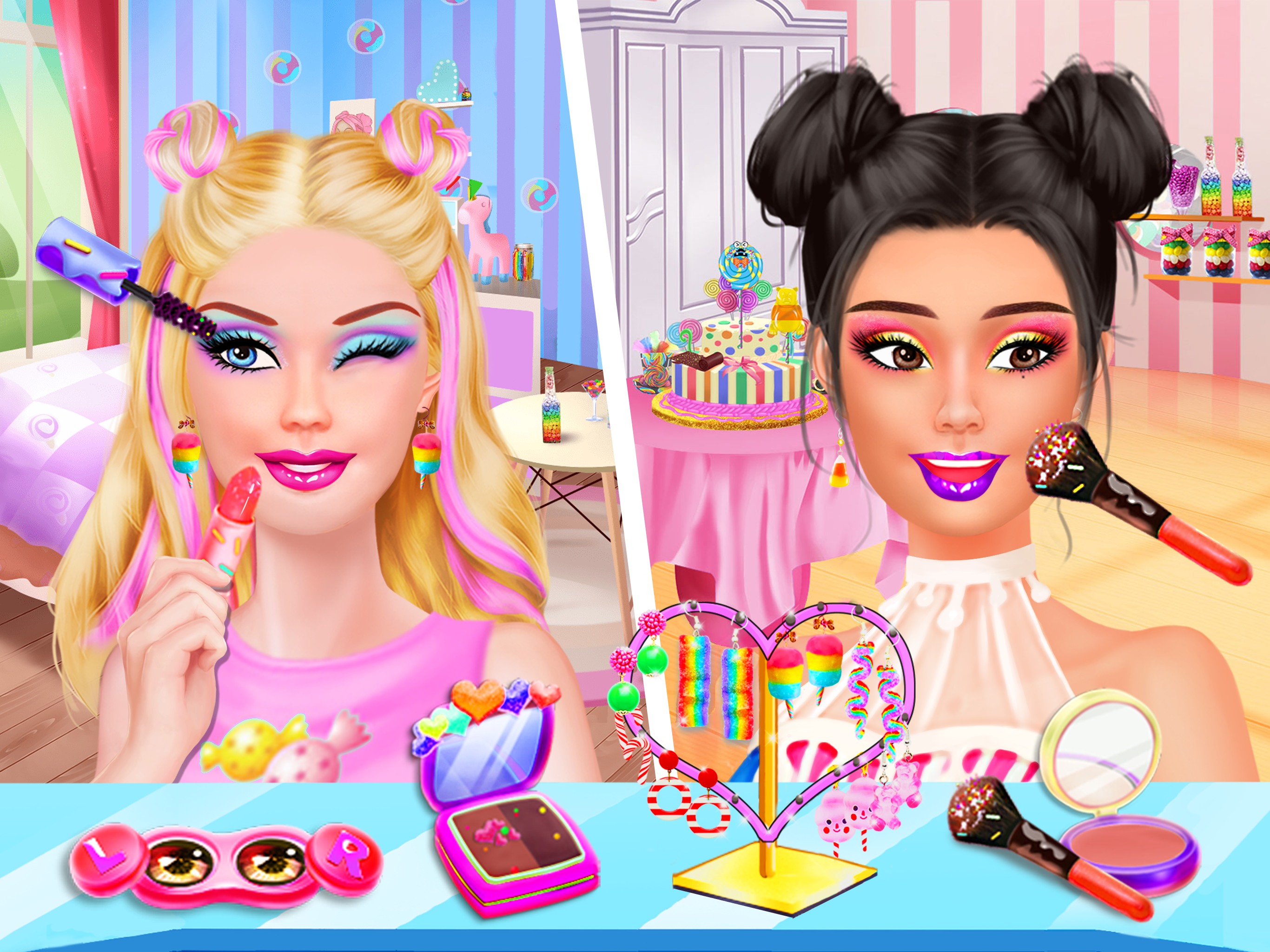اسکرین شات 6 بازی Makeup Games: Candy Make Up