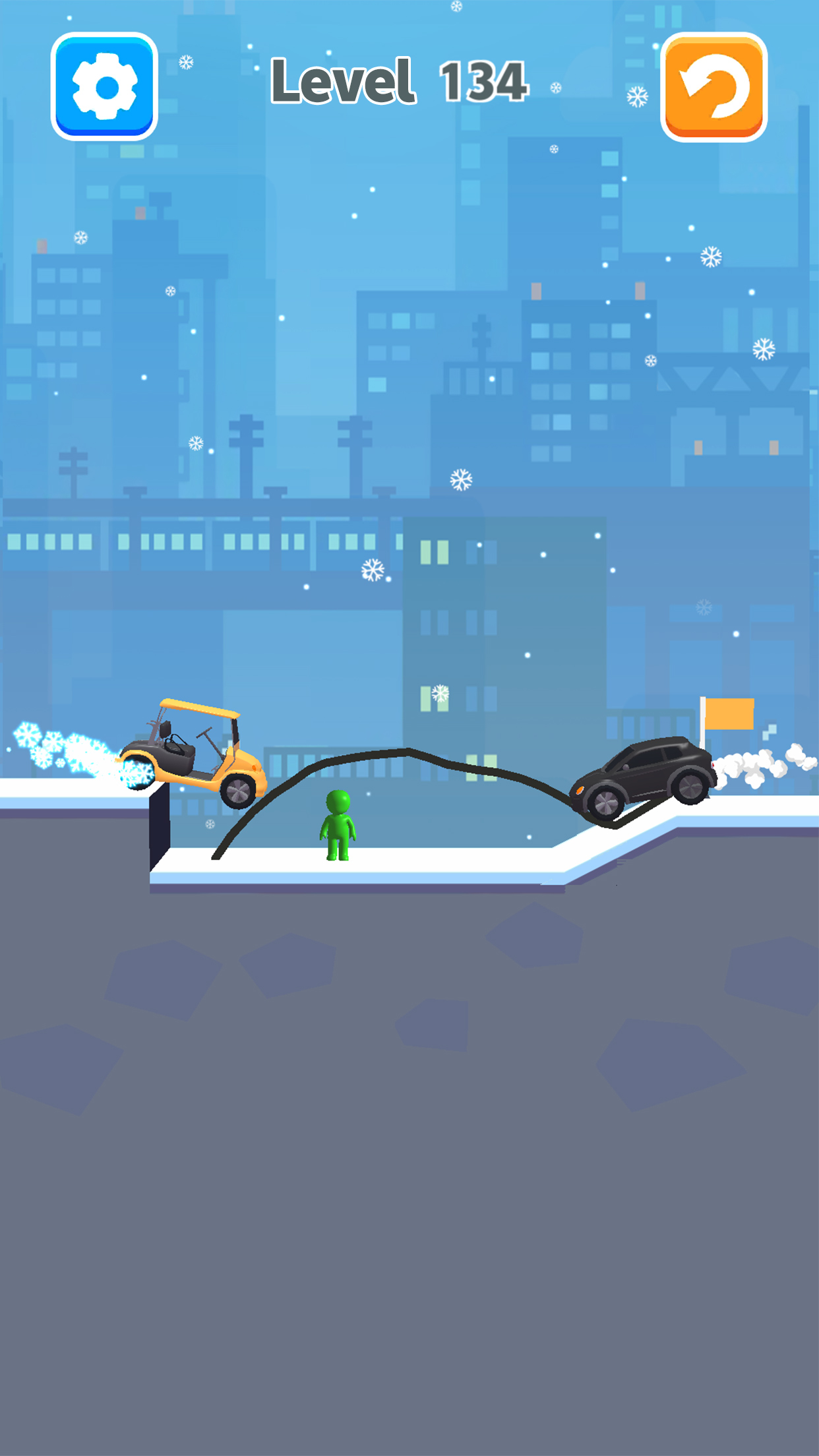 اسکرین شات 4 بازی Draw Bridge Games: Car Bridge