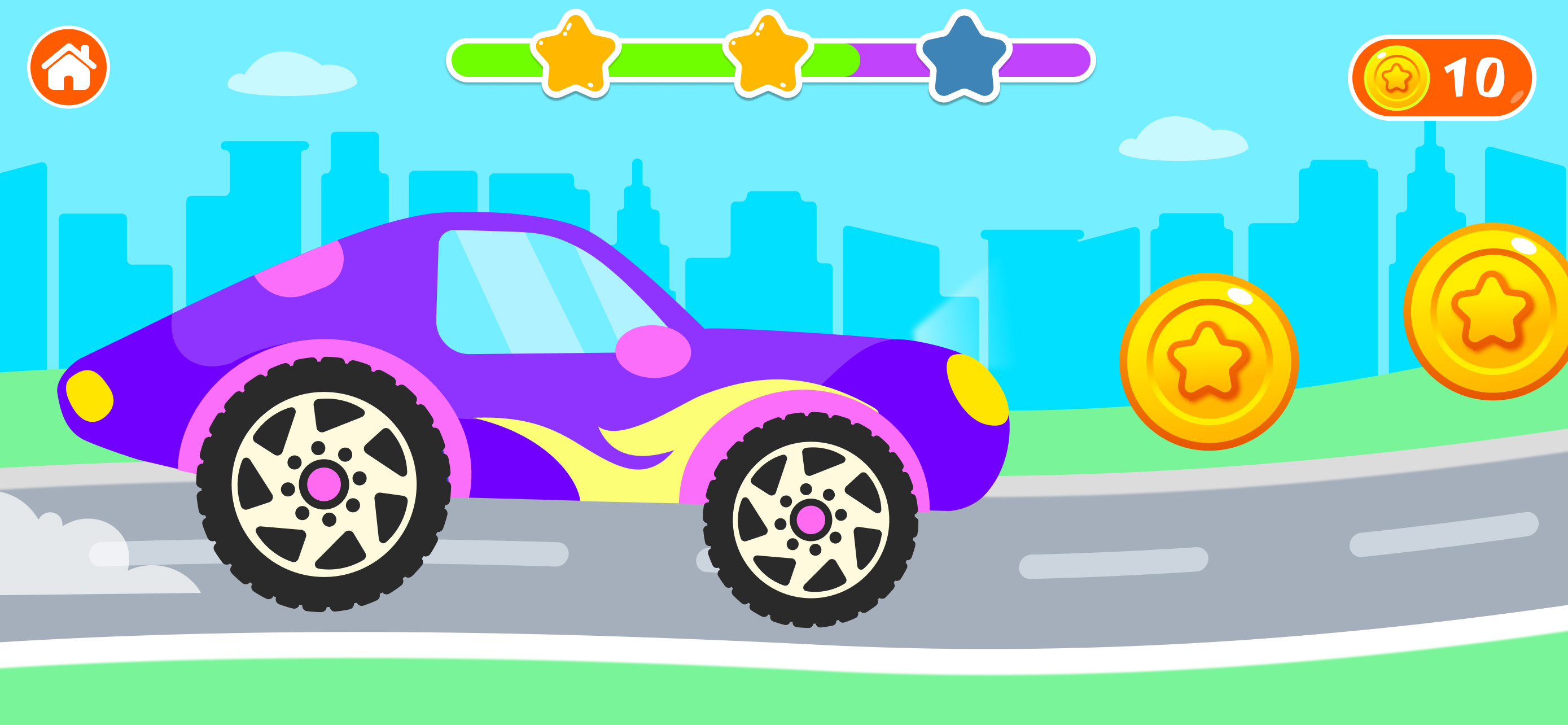 اسکرین شات 2 بازی Car Game for Toddlers & Kids 2