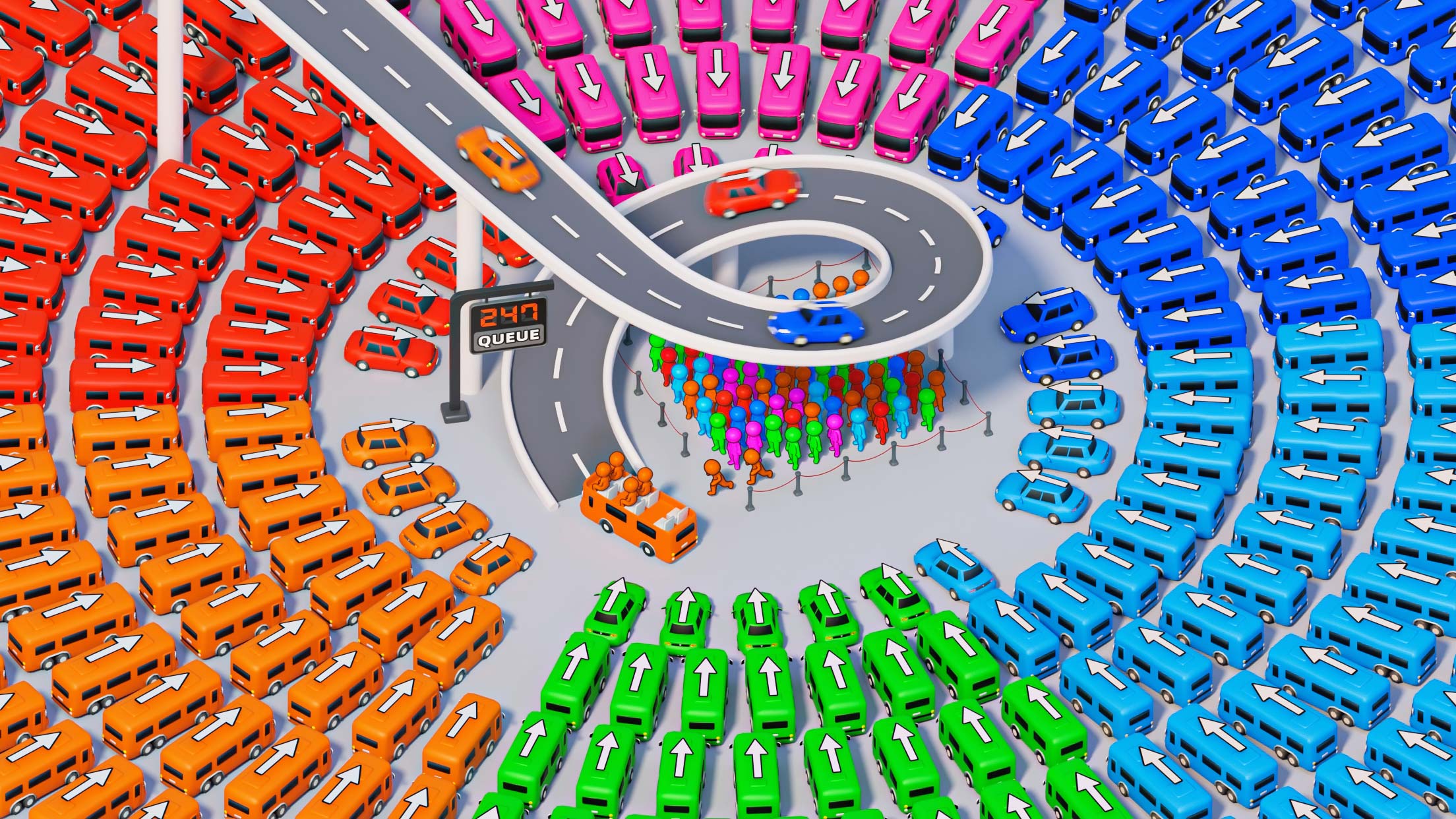 اسکرین شات 1 بازی Car Jam: Traffic Puzzle
