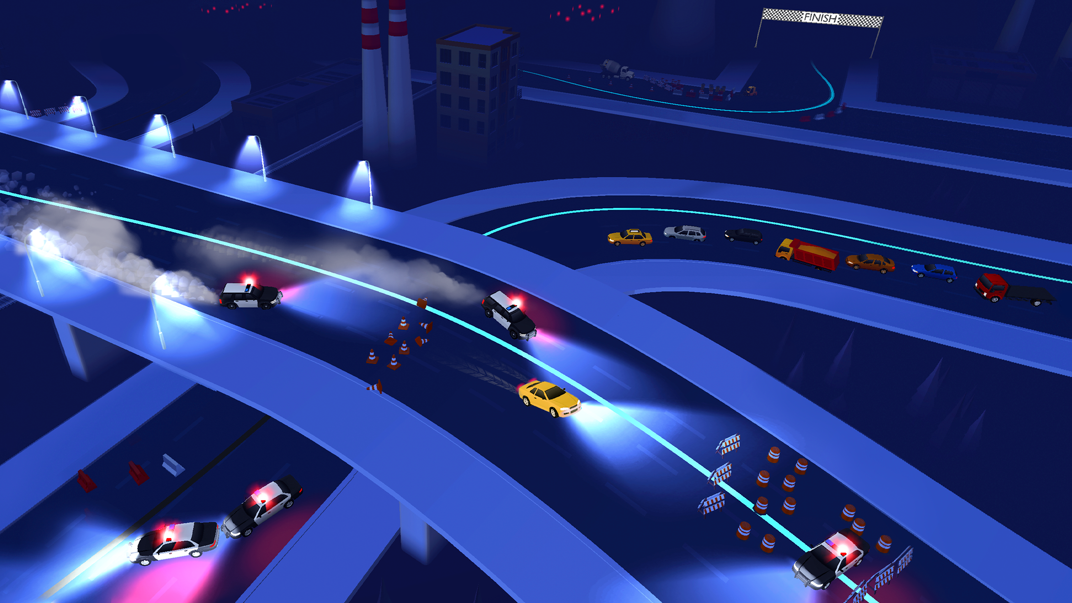اسکرین شات 3 بازی Line Race: Police Pursuit