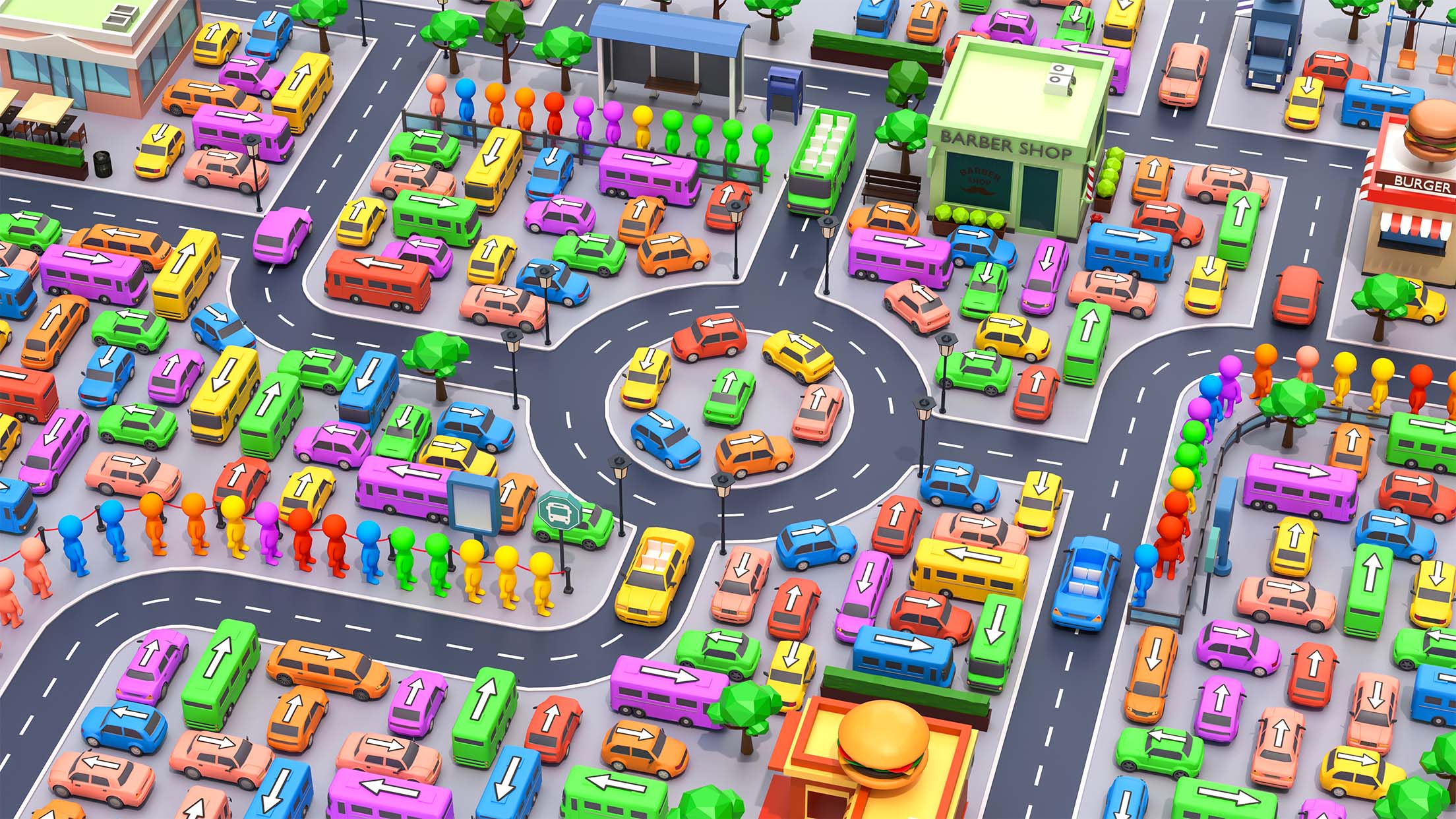 اسکرین شات 1 بازی Car Jam Solver: Traffic Jam